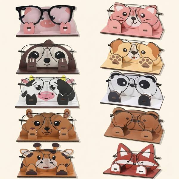 Zoo Buddies Wooden Eyeglass Stands