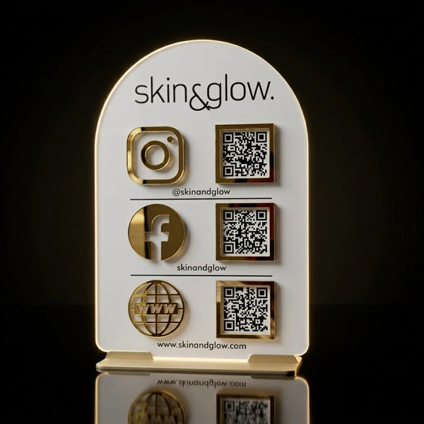 Custom Acrylic QR Stands