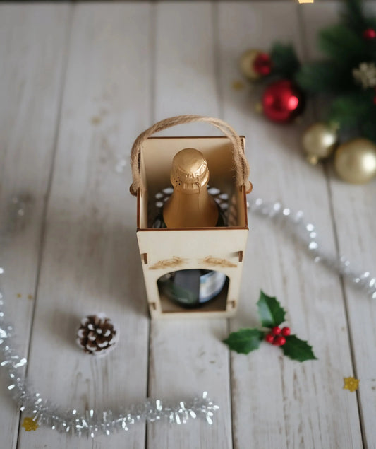 Premium Wine Box Set, Wine Box for Gifting, Wine Case, Wine Accessories Set — Christmas Wooden Gift | Woodwaley