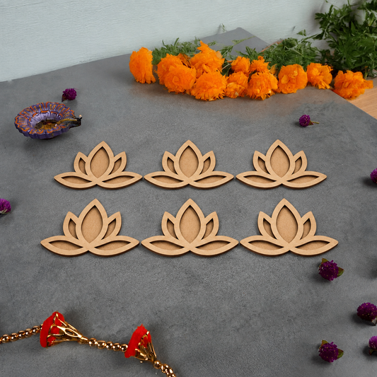 Lotus Rangoli Borders 6 inch