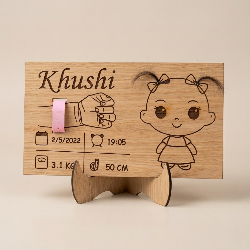 Personalized Baby Birth Milestone Board