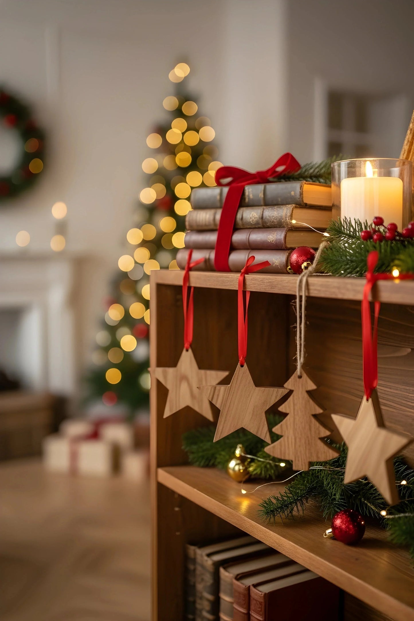 Wooden Christmas Decoration Ornaments Pack — Christmas Wooden Gift | Woodwaley