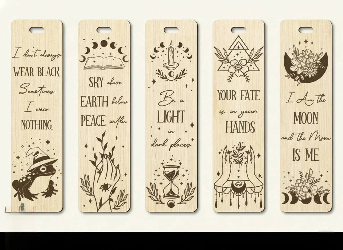 Customised Premium Wooden bookmarks — New Year Wooden Gift | Woodwaley