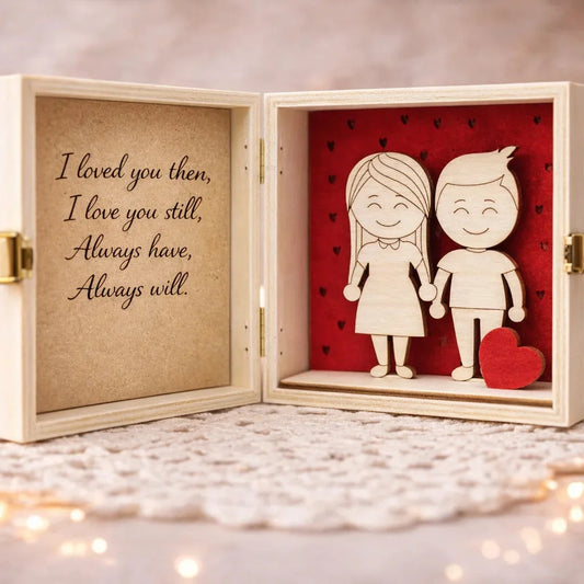 Surprise box for boyfriend — Couples Wooden Gift | Woodwaley