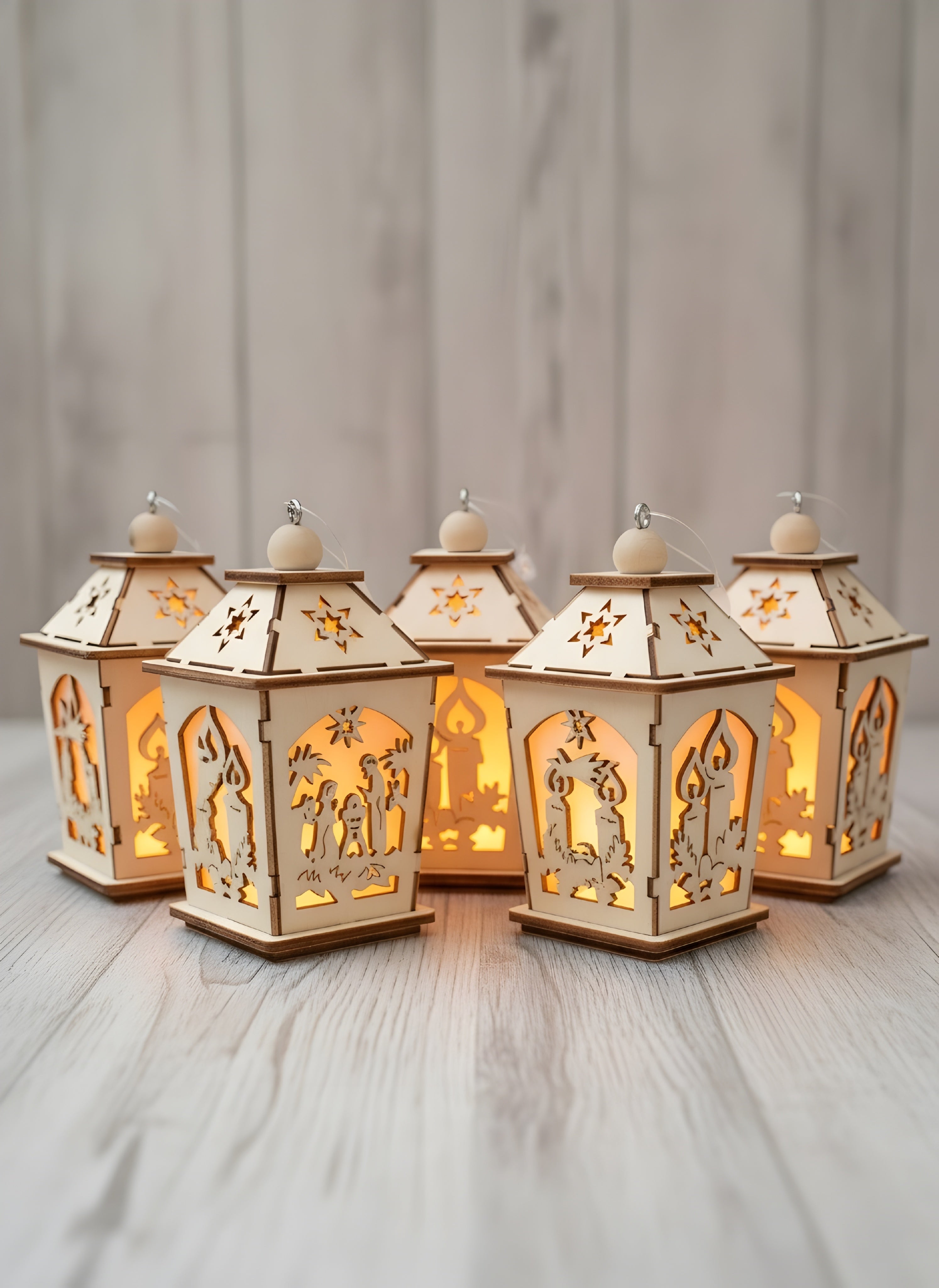 Glow and Gather Christmas Hanging Lamp Ornaments (pack of 2)