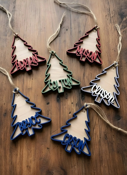 Pine Wonders Christmas Ornaments — Christmas Wooden Gift | Woodwaley