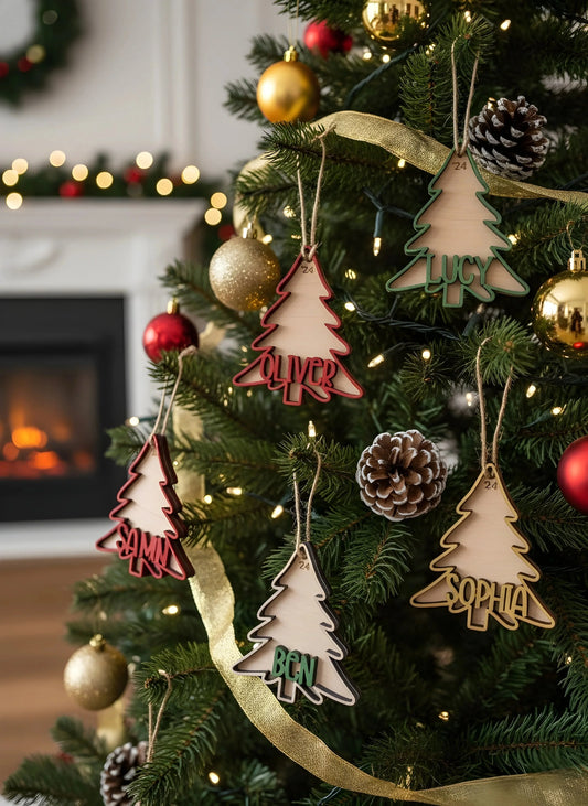 Pine Wonders Christmas Ornaments — Christmas Wooden Gift | Woodwaley