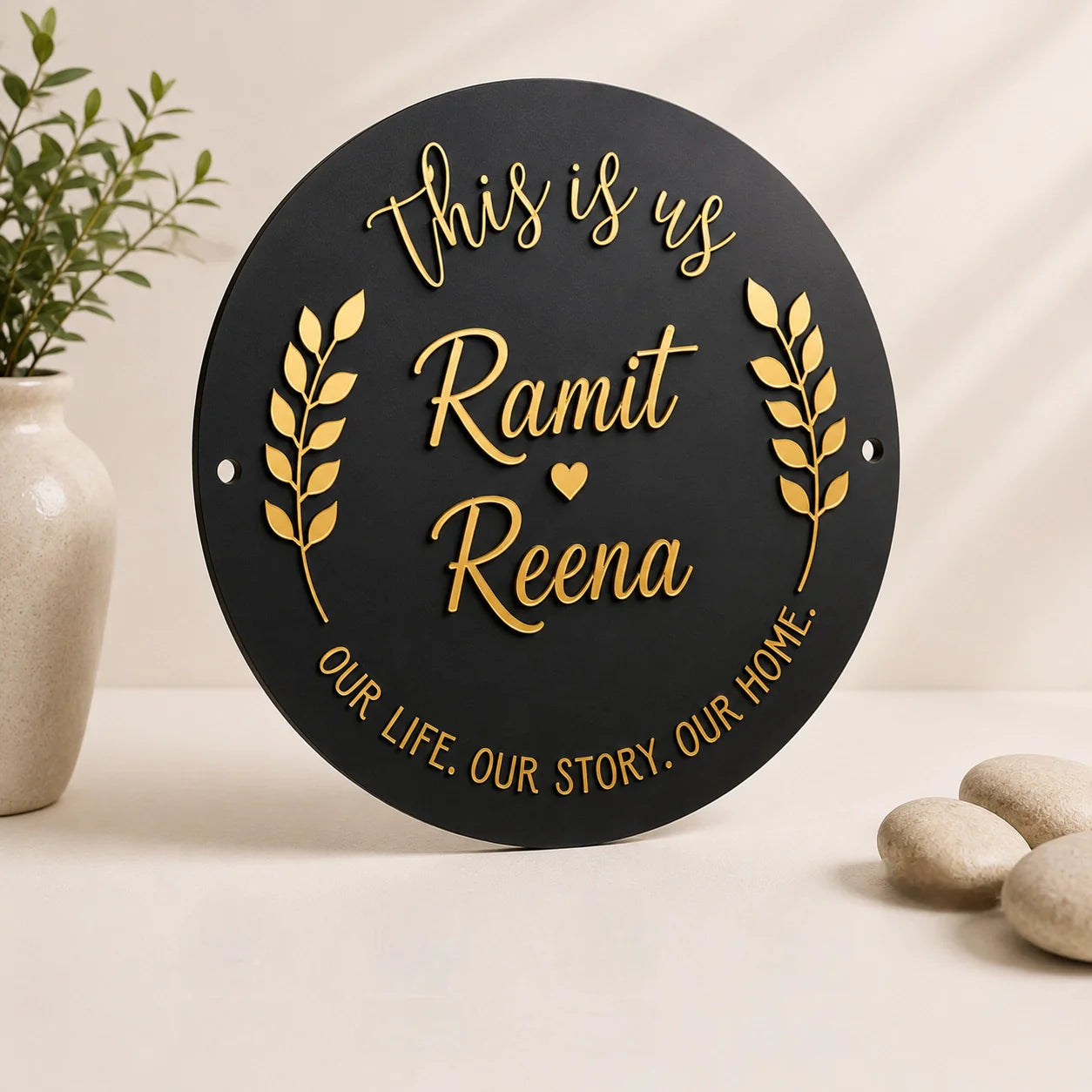 Sign of Home — Custom Acrylic Name Plates