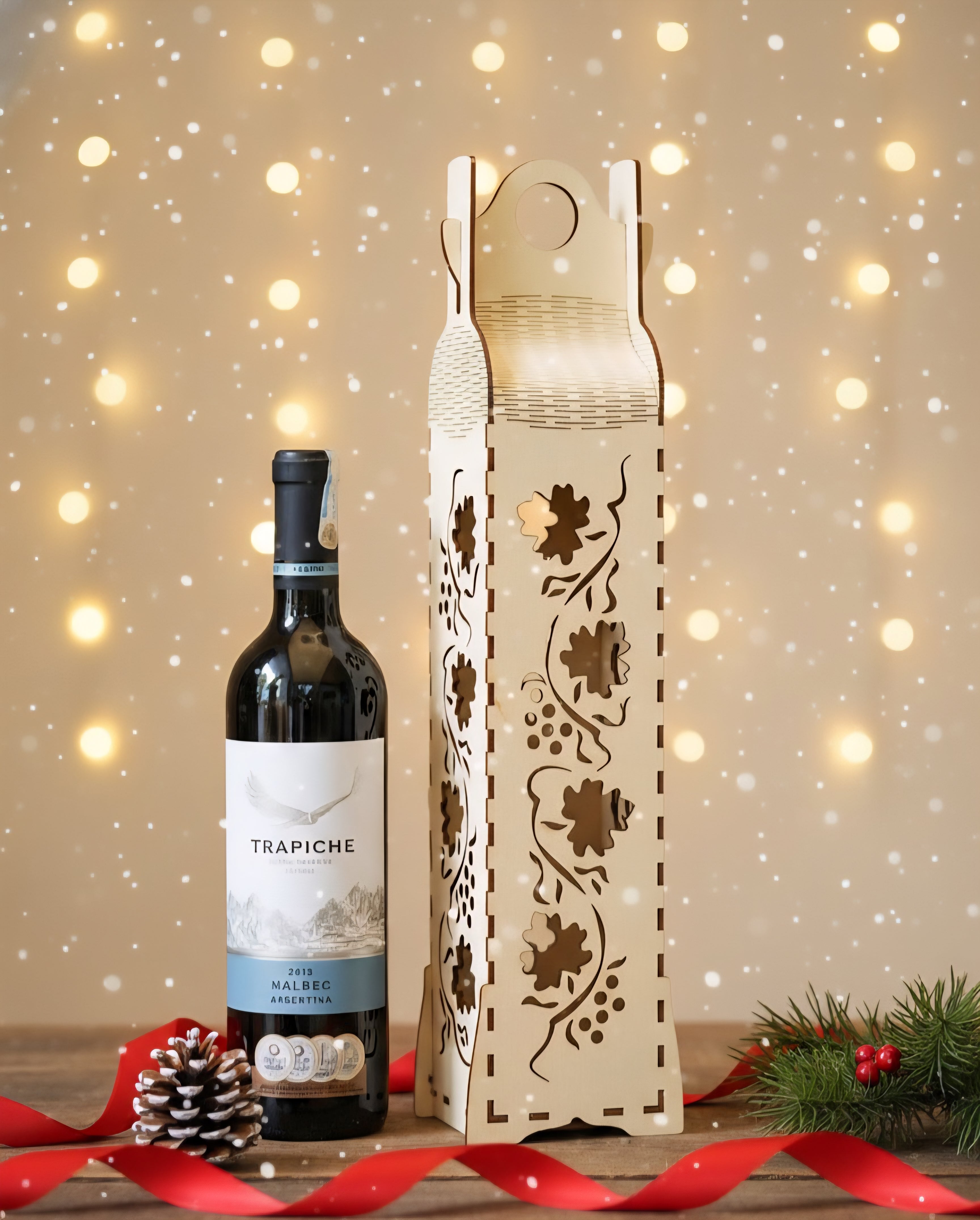 Luxury Wooden Wine Presentation Box