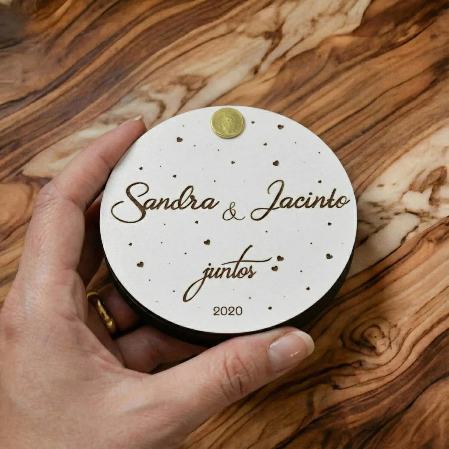 Personalized Valentine's Day Box — Couples Wooden Gift | Woodwaley