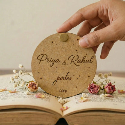 Personalized Valentine's Day Box — Couples Wooden Gift | Woodwaley