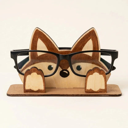 Zoobees The Spec Keeper — Carved Wooden Eyeglass Stand — Premium Wooden Decor | Woodwaley
