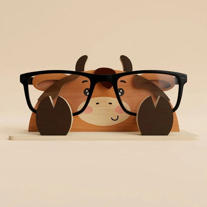 Zoobees The Spec Keeper — Carved Wooden Eyeglass Stand — Personalised Wooden Gift India | Woodwaley
