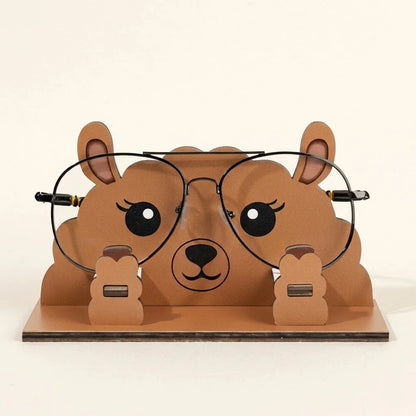Zoobees The Spec Keeper — Carved Wooden Eyeglass Stand — Unique Wooden Gift | Woodwaley