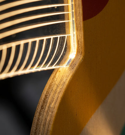 Toucan Wooden Table Lamp beak LED closeup