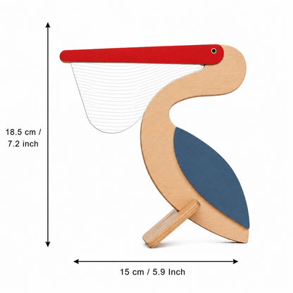 Catch of the Day — Pelican Wooden Table Lamp