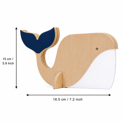 Whale Hello There — Wooden Table Lamp