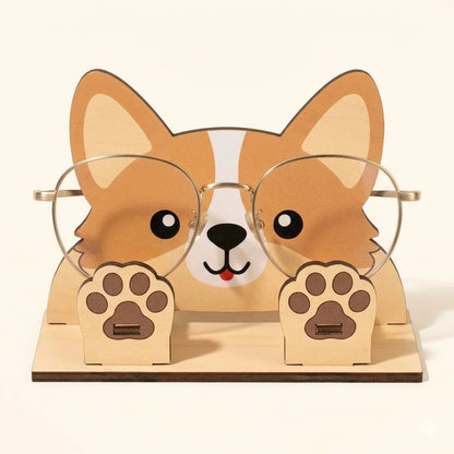 Zoobees The Spec Keeper — Carved Wooden Eyeglass Stand — Custom Wooden Keepsake | Woodwaley
