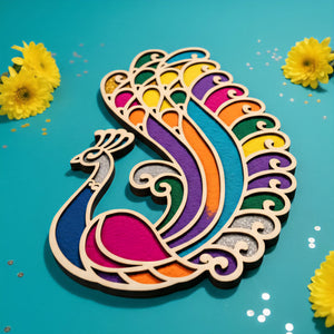 Design for Diwali Rangoli (Reusable, Readymade) Wood Waley