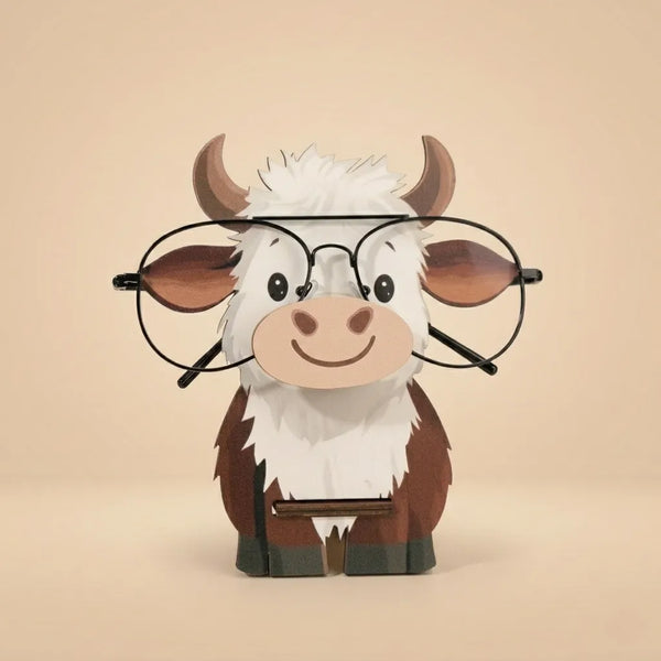 The Spec Keeper — Carved Wooden Eyeglass Stand