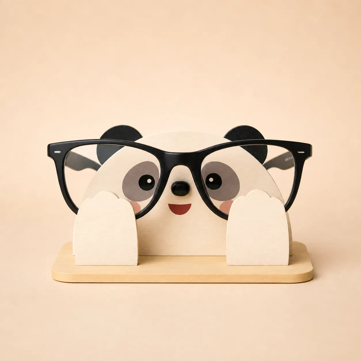 PikaBoo The Spec Keeper — Carved Wooden Eyeglass Stand for Desk, Gifting — Handcrafted Wooden Gift | Woodwaley