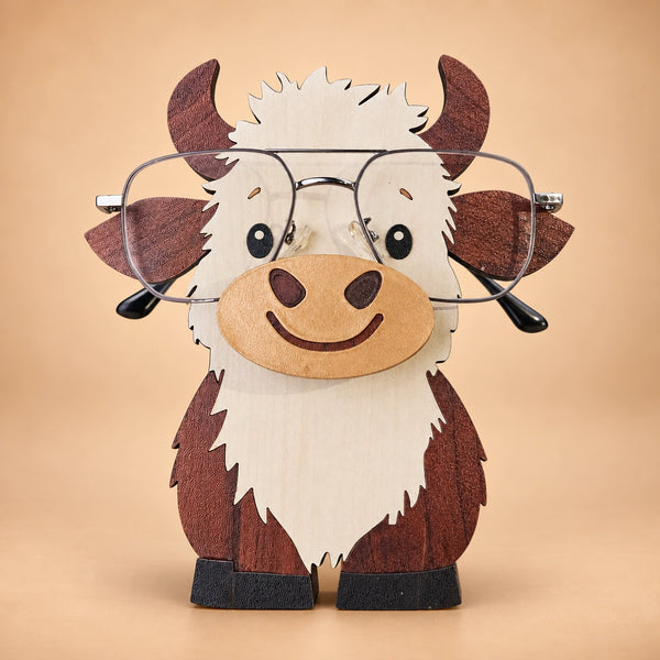 Moogles The Spec Keeper — Carved Wooden Eyeglass Stand