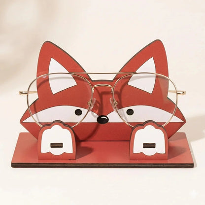 Zoobees The Spec Keeper — Carved Wooden Eyeglass Stand — Handcrafted Wooden Gift | Woodwaley