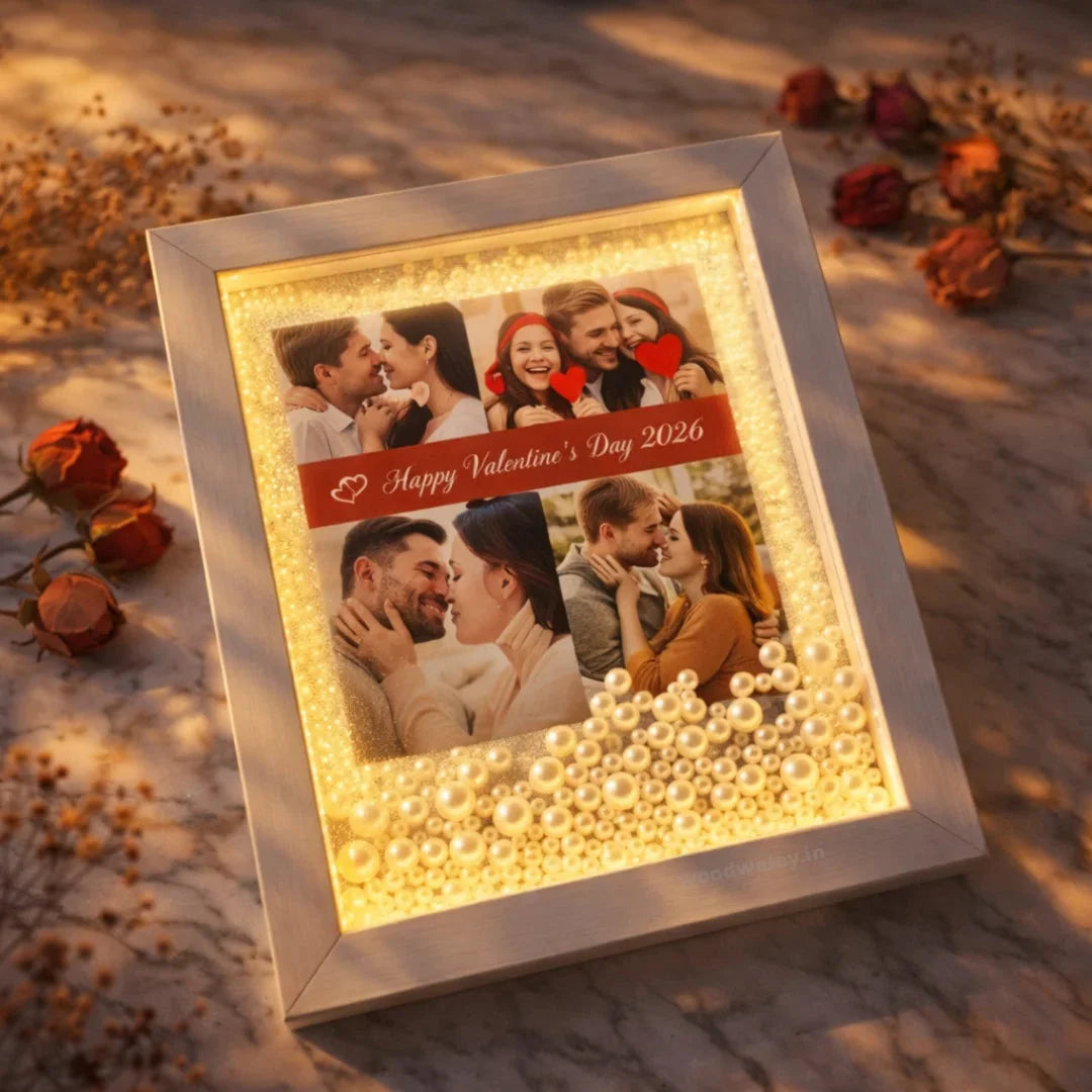 The Memory Frame — Personalized Engraved Wood Display — Couples Wooden Gift | Woodwaley