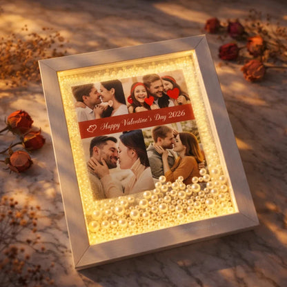 The Memory Frame — Personalized Engraved Wood Display — Couples Wooden Gift | Woodwaley