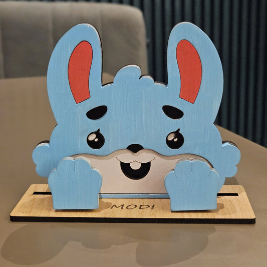 Bunny The Spec Keeper — Carved Wooden Eyeglass Stand
