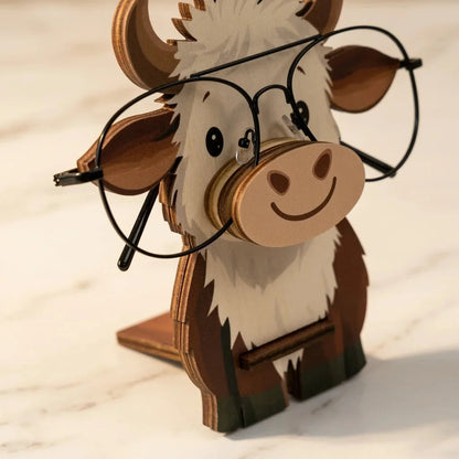 Moogles The Spec Keeper — Carved Wooden Eyeglass Stand — Personalised Wooden Gift India | Woodwaley