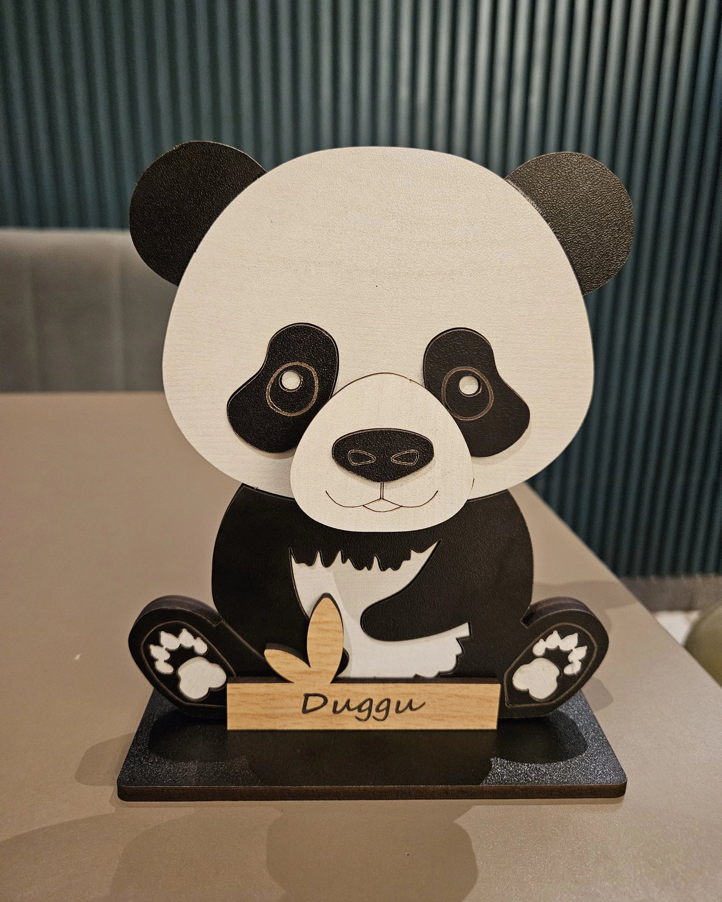 Uncle Panda The Spec Keeper — Carved Wooden Eyeglass Stand