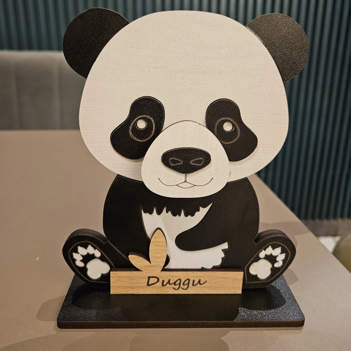 Uncle Panda The Spec Keeper — Carved Wooden Eyeglass Stand