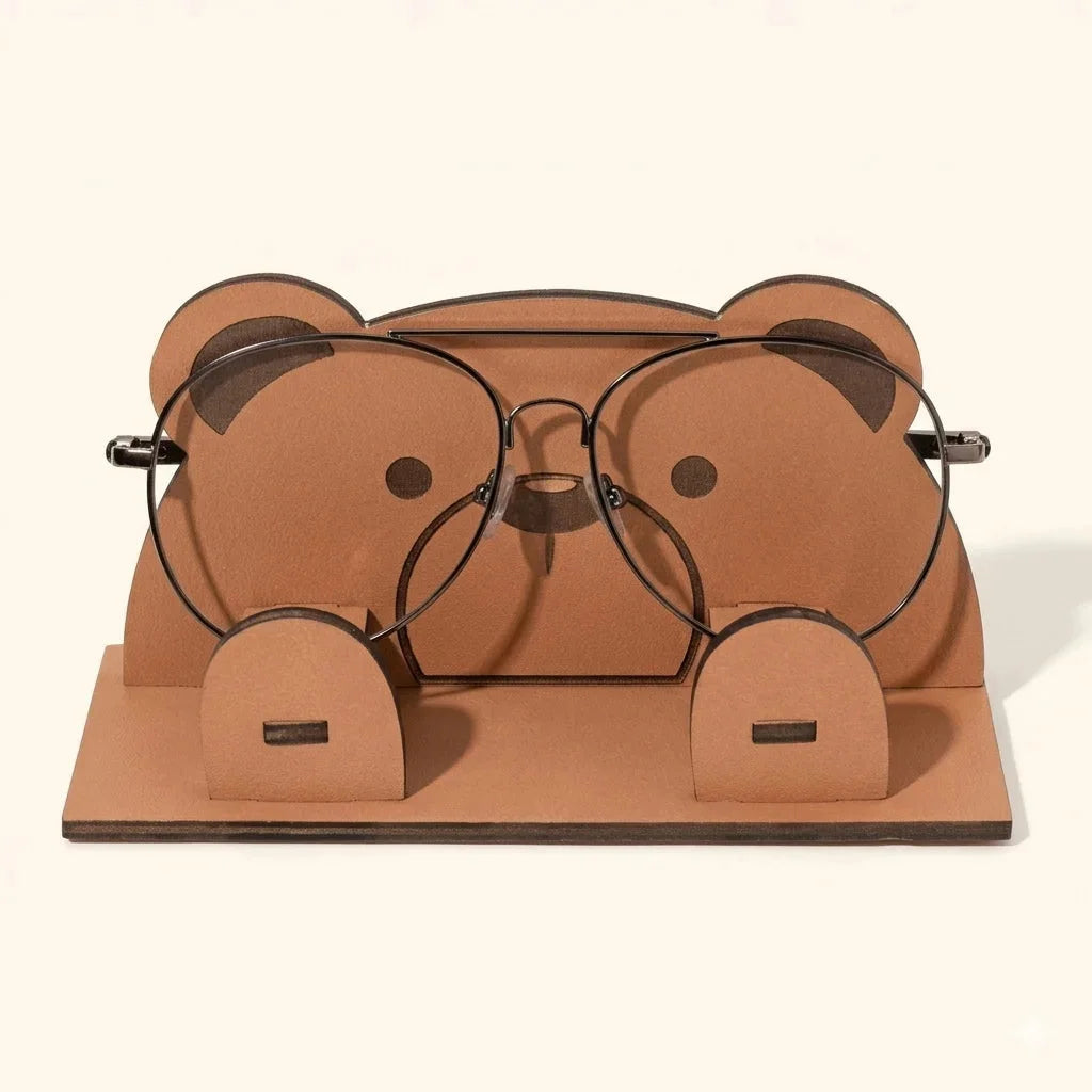 Zoobees The Spec Keeper — Carved Wooden Eyeglass Stand — Handmade in India | Woodwaley