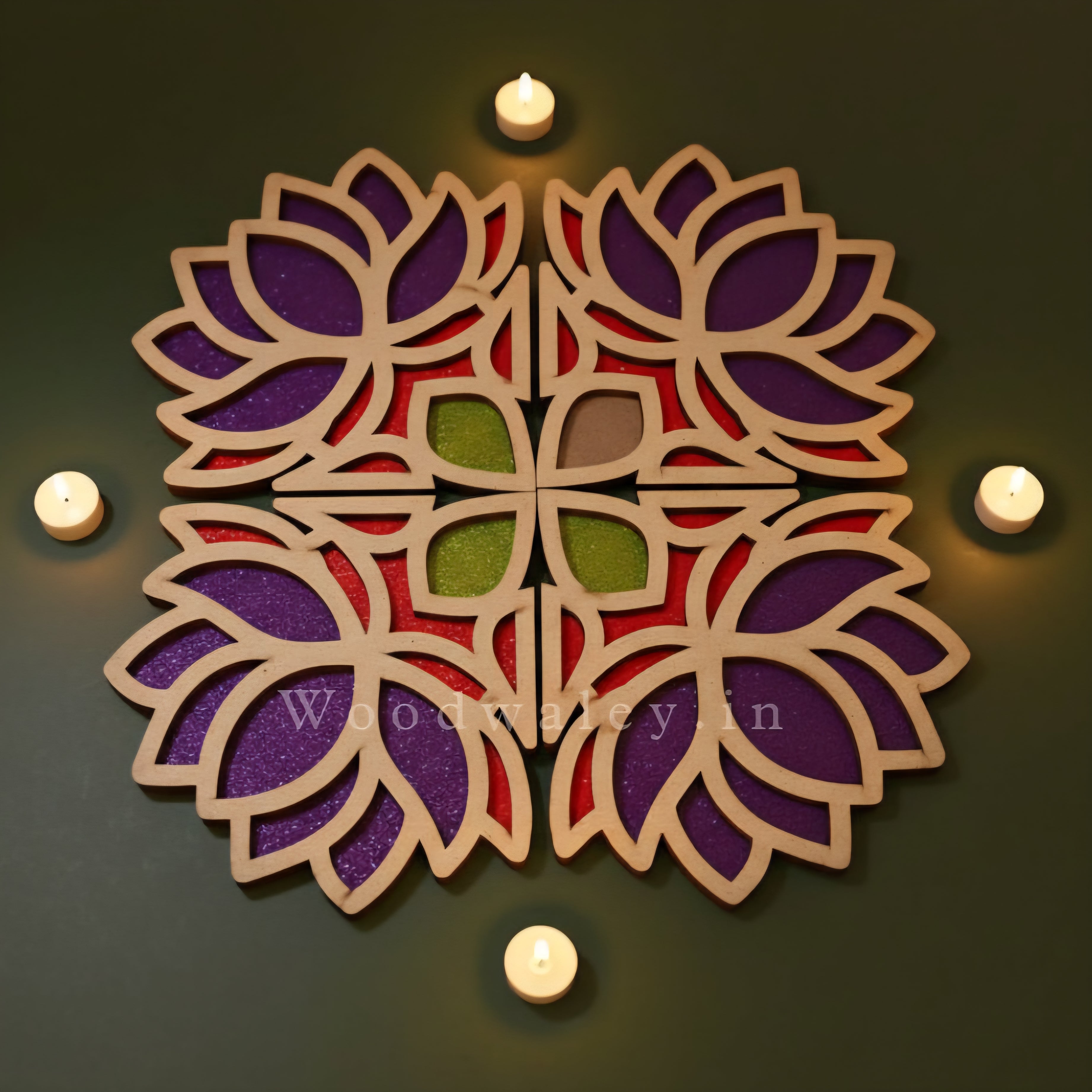 Amber - Mayur Rangoli Template