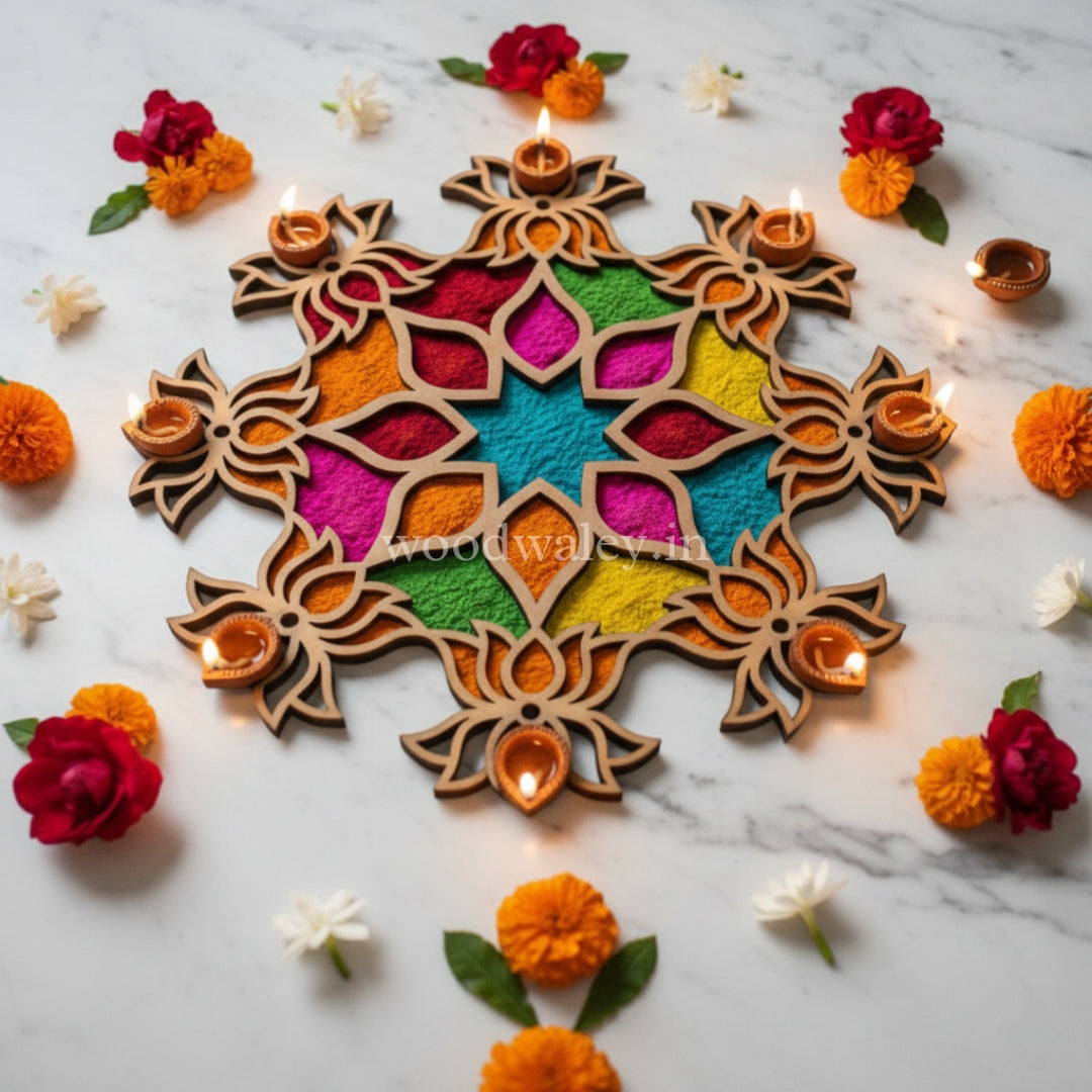 Nity Crochet Art Rangoli – Ready-to-Use Template