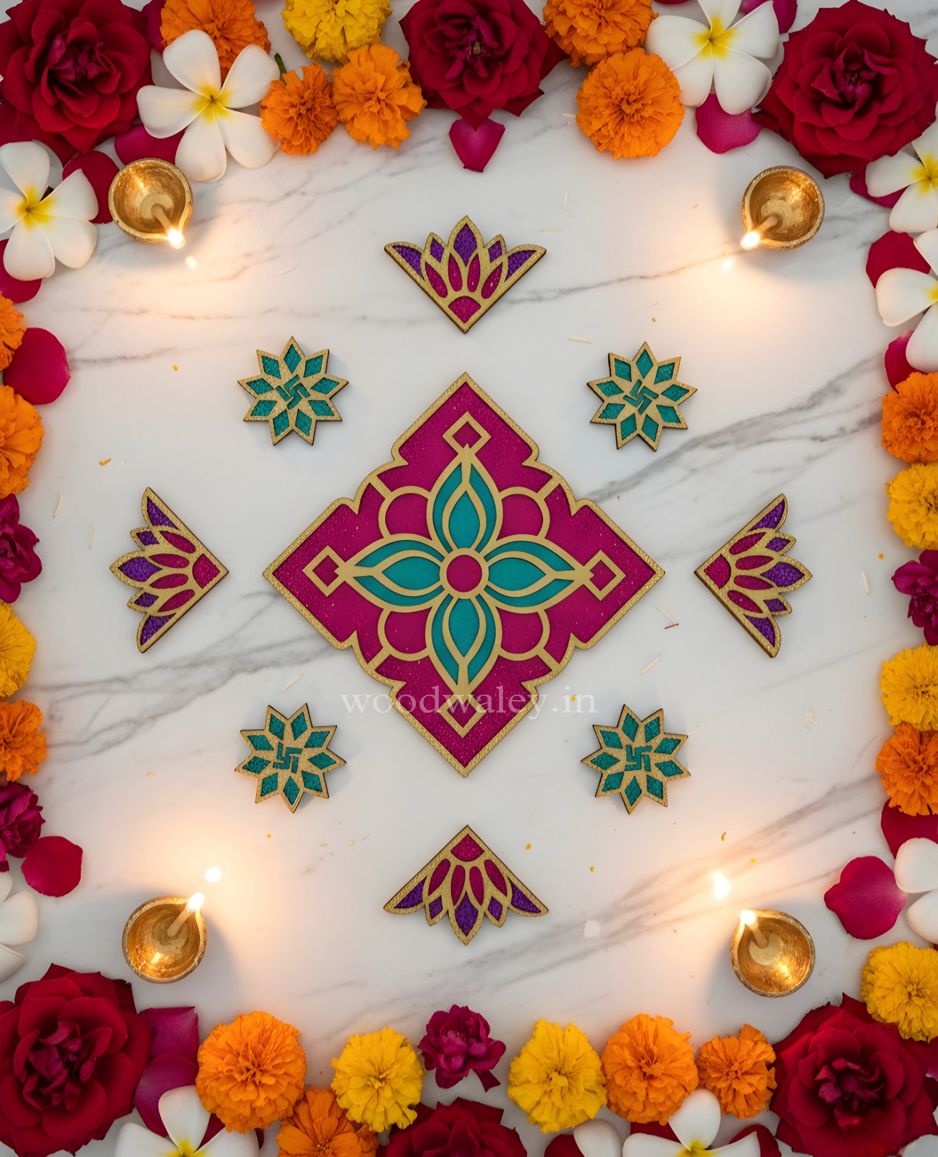 Chakra Rangoli -DIY rangoli Art