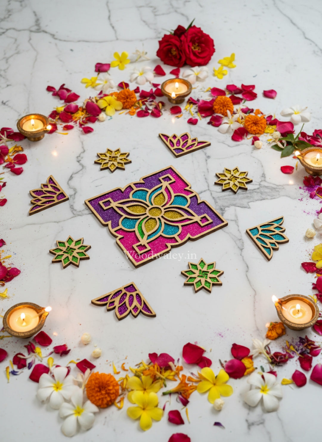 Chakra Rangoli -DIY rangoli Art