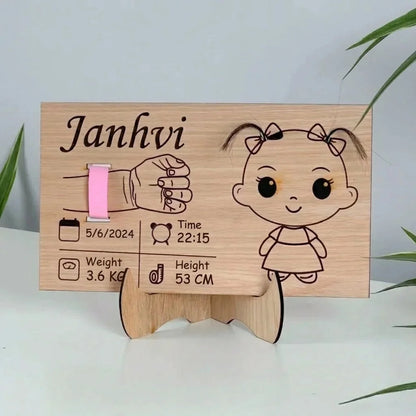 Little One — Personalized Wooden Baby Milestone Keepsake Box — Baby Milestone Wooden Gift | Woodwaley