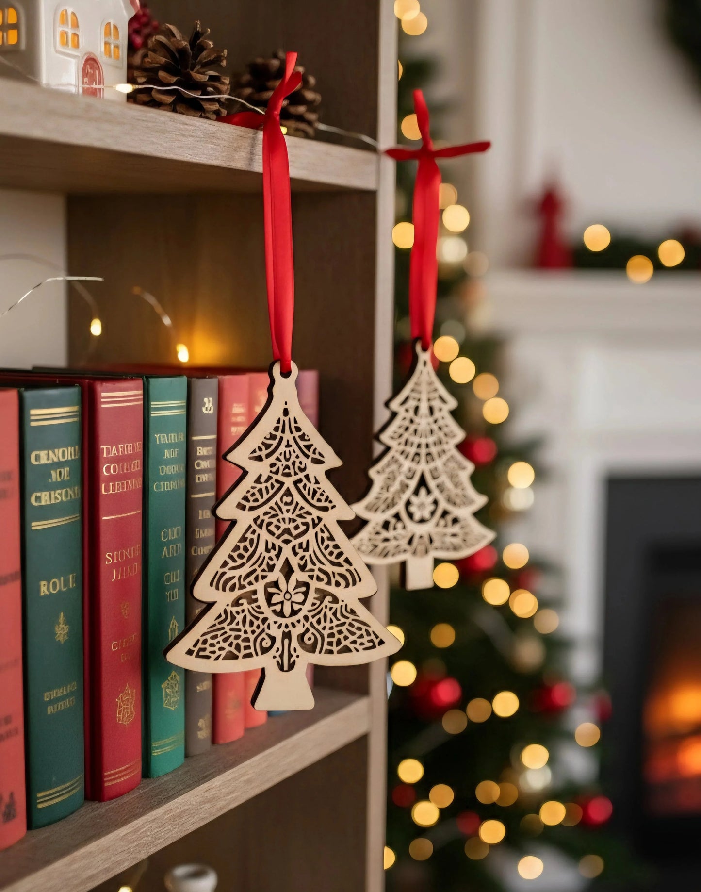Christmas Tree Wooden Ornaments — Christmas Wooden Gift | Woodwaley