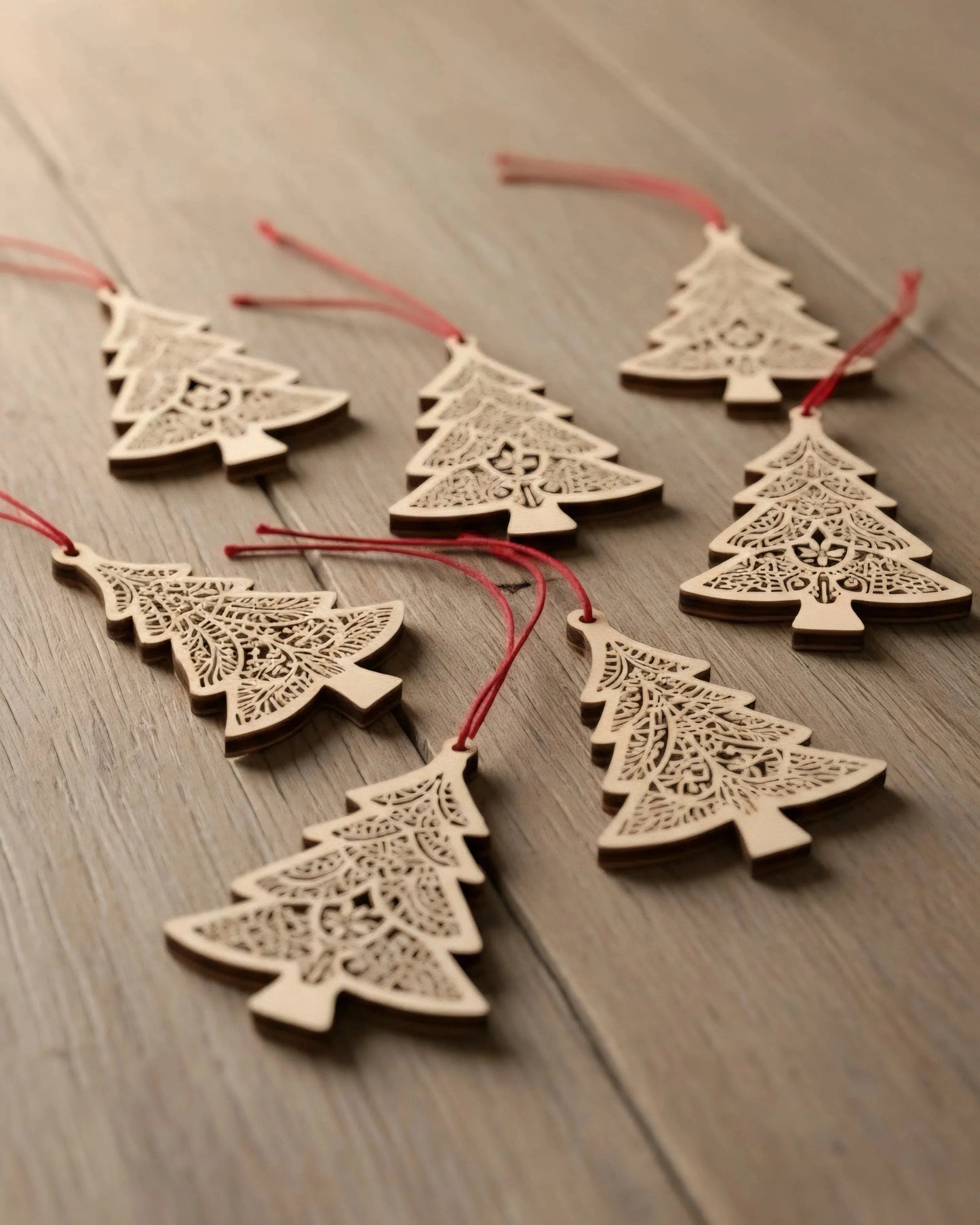 Christmas Tree Wooden Ornaments — Christmas Wooden Gift | Woodwaley