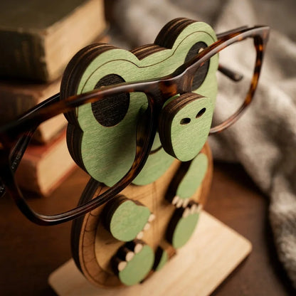 Ninja Turtule The Spec Keeper — Carved Wooden Eyeglass Stand for Desk, Gifting — Unique Wooden Gift | Woodwaley