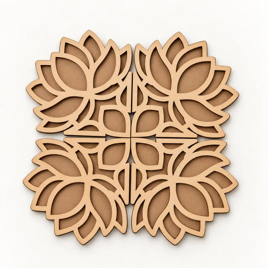 Umber Art Wooden Rangoli (Reusable DIY Template)