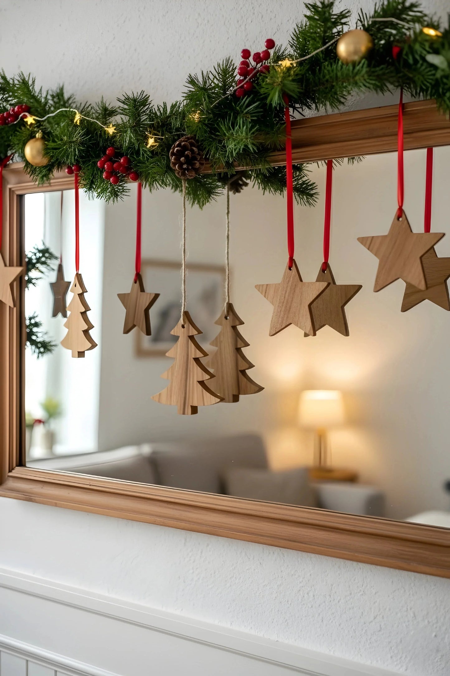 Wooden Christmas Decoration Ornaments Pack — Christmas Wooden Gift | Woodwaley
