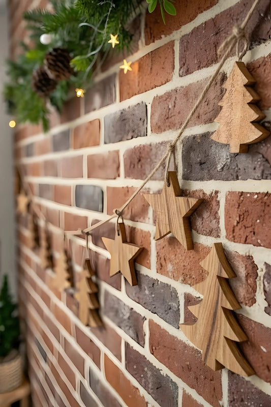 Wooden Christmas Decoration Ornaments Pack