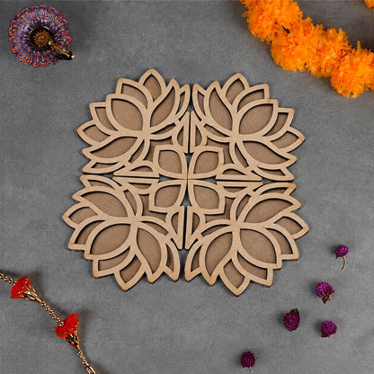 Umber Art Wooden Rangoli (Reusable DIY Template)
