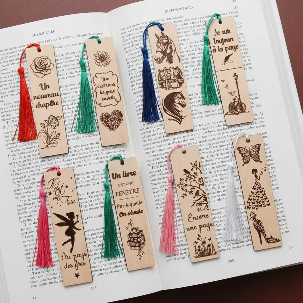 Customised Premium Wooden bookmarks