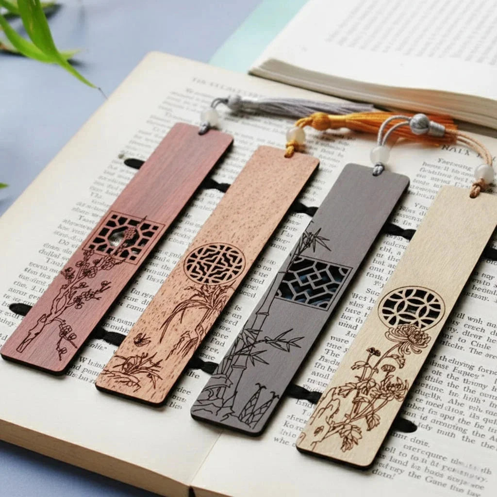 Premium Wooden bookmarks — New Year Wooden Gift | Woodwaley
