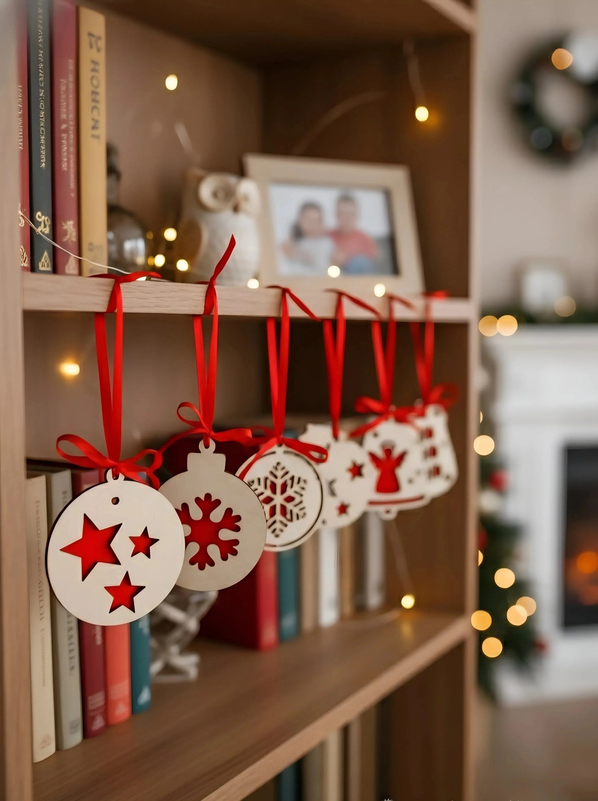Wooden Christmas Charms Ornaments — Christmas Wooden Gift | Woodwaley