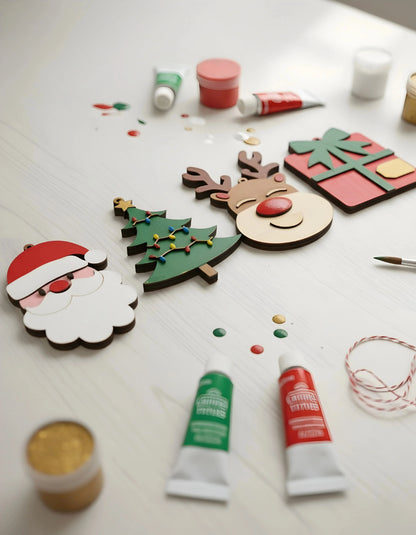 Christmas DIY Ornament Kit For Decors and Gifting — Christmas Wooden Gift | Woodwaley